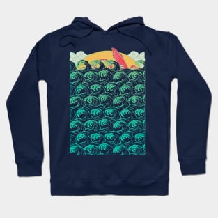 Squid on the waves Hoodie